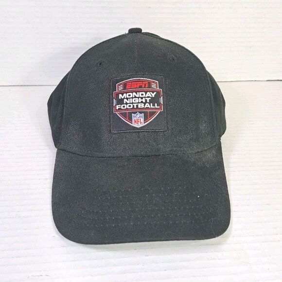 Vtg ESPN NFL Monday Night Football Dad Hat Strapback Cap Black Patch Logo - Picture 1 of 8